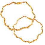 Mother and Baby Baroque Amber Teething Necklace Gift Set